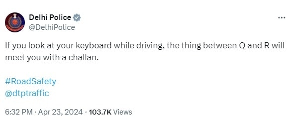 Delhi police trending post