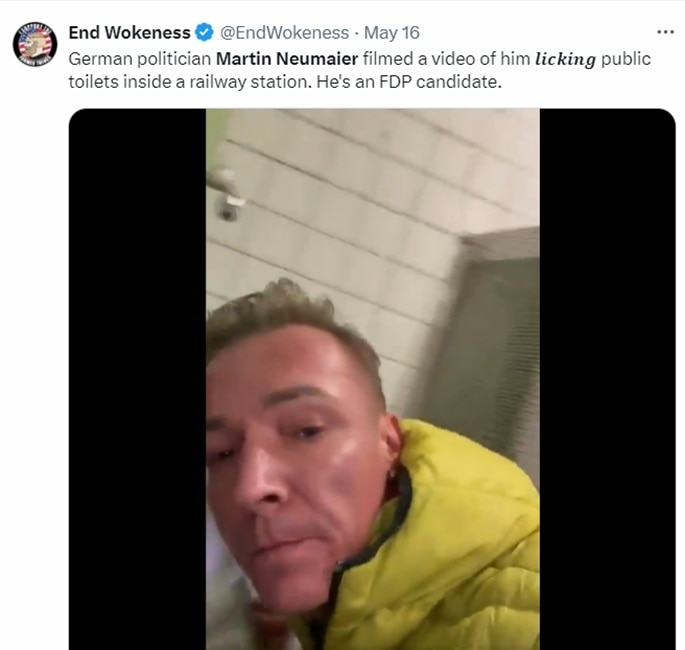 जर्मन नेता का वीडियो वायरल हुआ (तस्वीर- X/@EndWokeness)