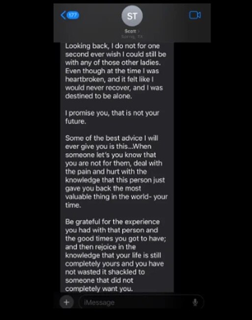 पिता के मैसेज ने किया मरहम का काम (तस्वीर- fallonthompsxn)