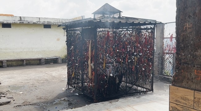 मेहंदीपुर बालाजी धाम के तीसरे पहाड़ का दृश्य