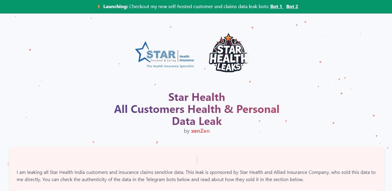 star health data leak