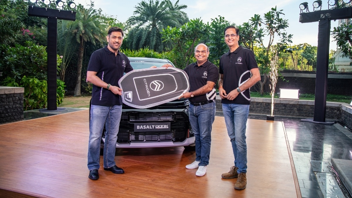 Mahendra Singh Dhoni with Citroen Dark Edition
