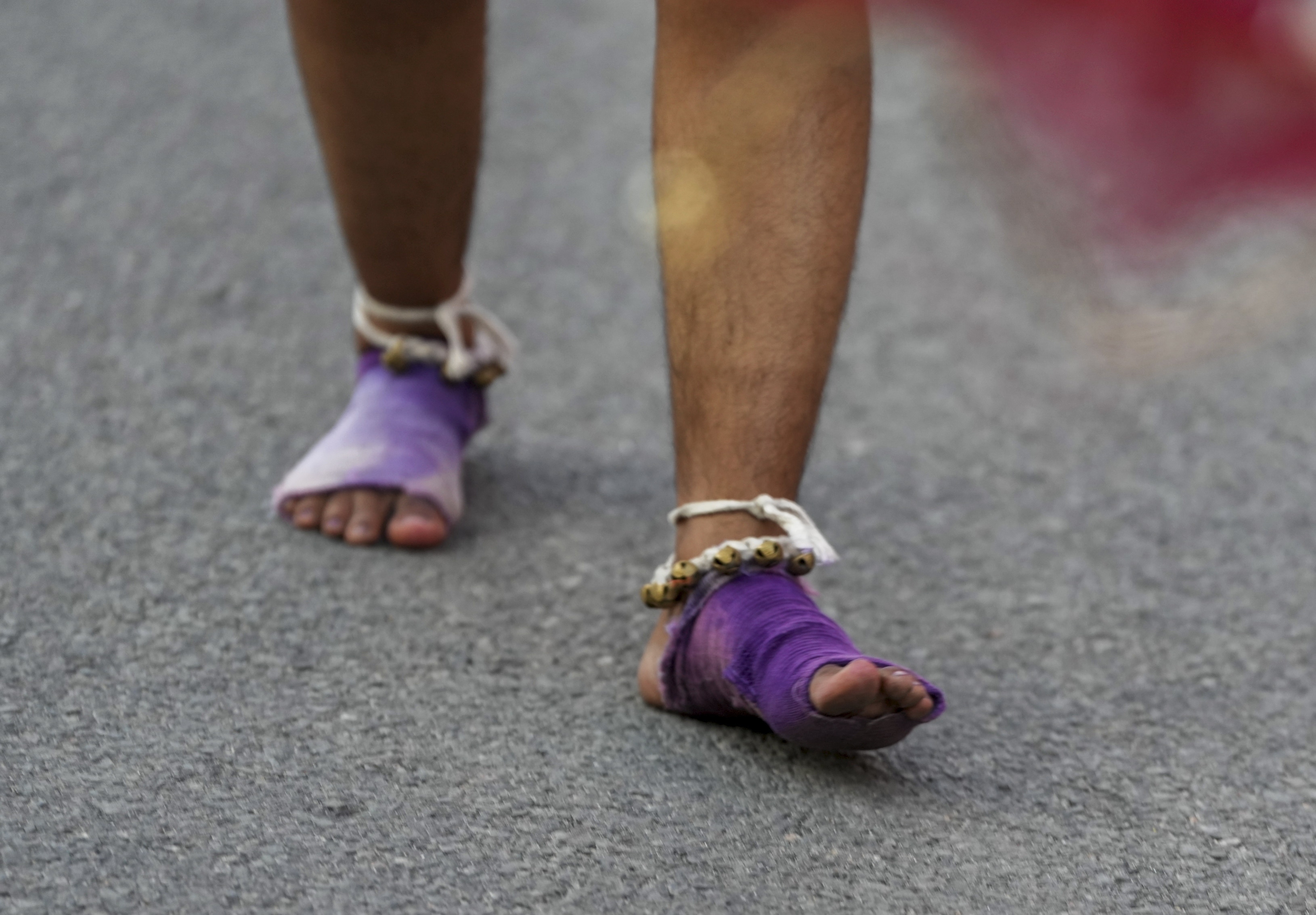 Feet of a kanwariya