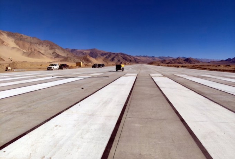 Nyoma airfield in Ladakh