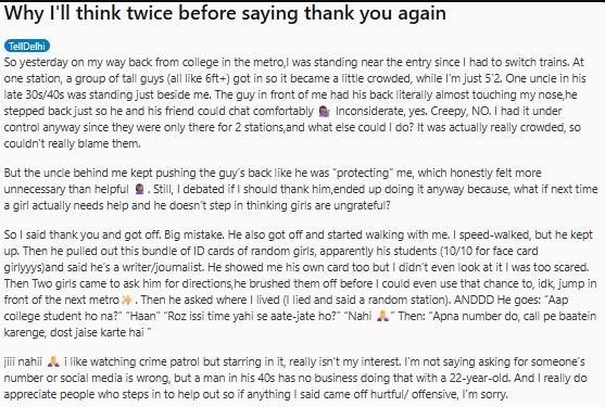 reddit post