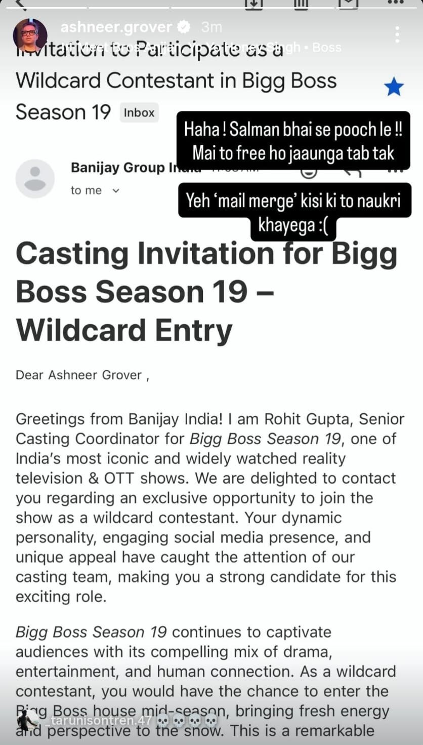 अशनीर ग्रोवर को मिला ऑफर (Photo: Screengrab)