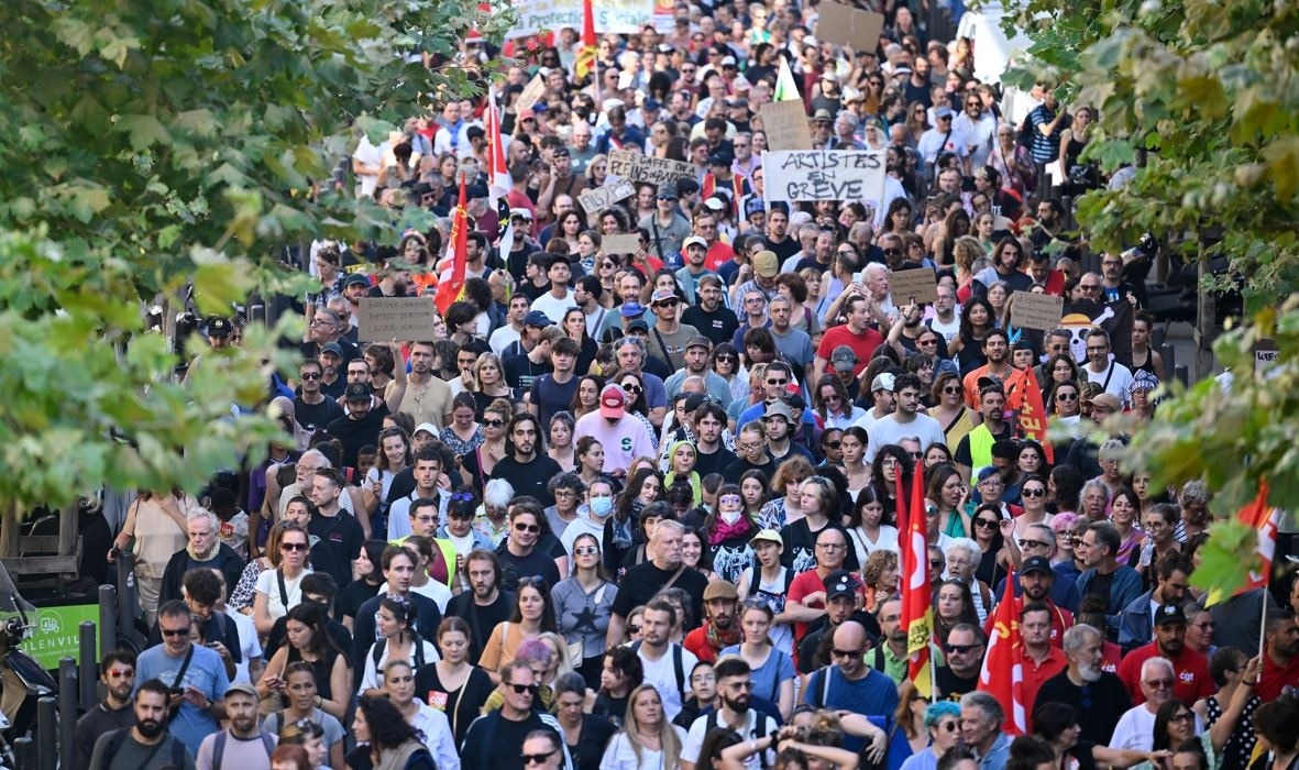 nationwide all-day protest in france