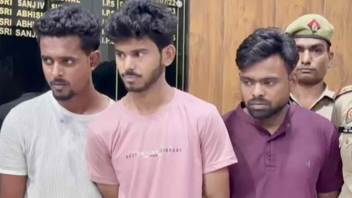 लूट के आरोपी तीन बदमाश गिरफ्तार 
