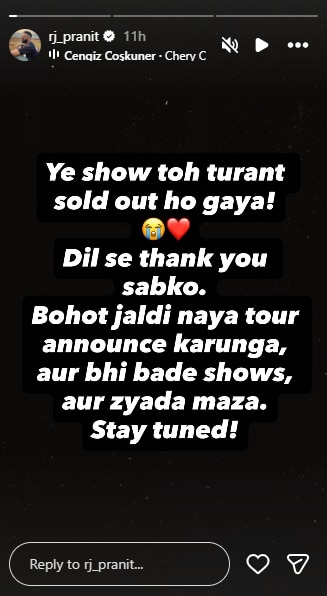 सोल्ड आउट हुआ प्रणित मोरे का शो (Photo: Instagram/Pranit More)