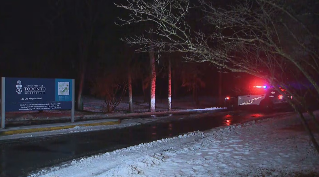 Toronto police vehicle seen near UTSC on Dec 23 following a fatal shooting