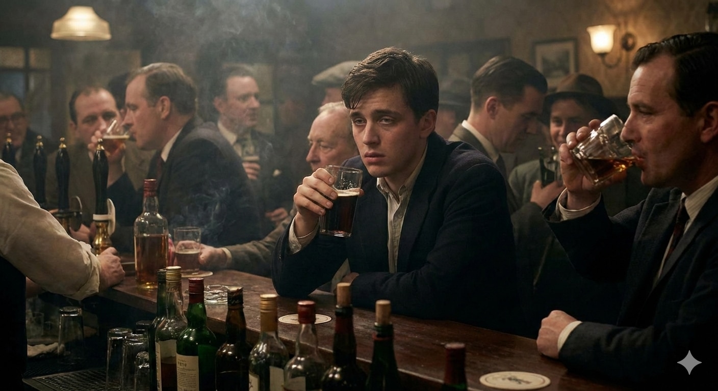 शराबखाने में जेन-जी से पुरानी पीढ़ी के हाल कुछ इस तरह हुआ करते थे. (फोटो: एआई)