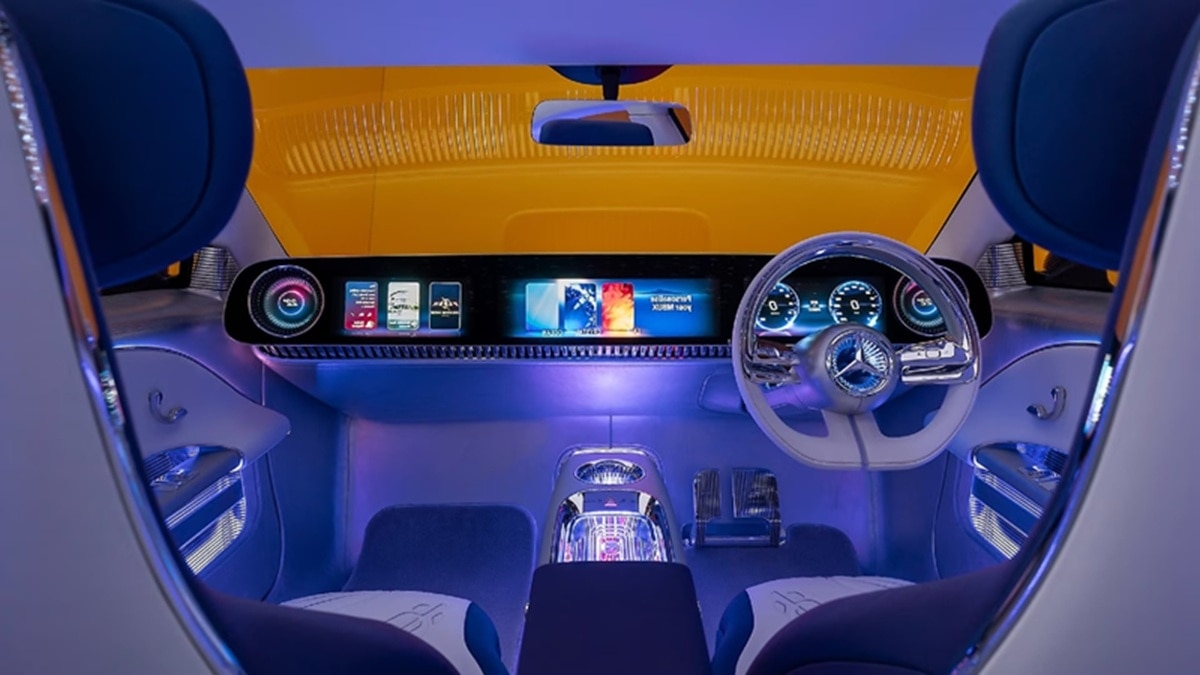 Big Touchscreen in Mercedes Car