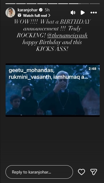 करण जौहर भी हुए हैरान (Photo: Instagram @karanjohar)