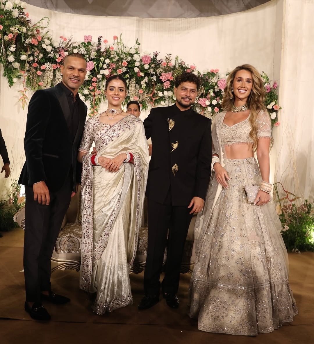 Kuldeep Yadav Wedding Reception (Photo: Instagram/@shikhardofficial) 