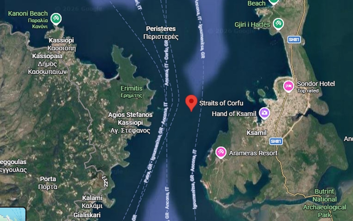 Straits of Corfu