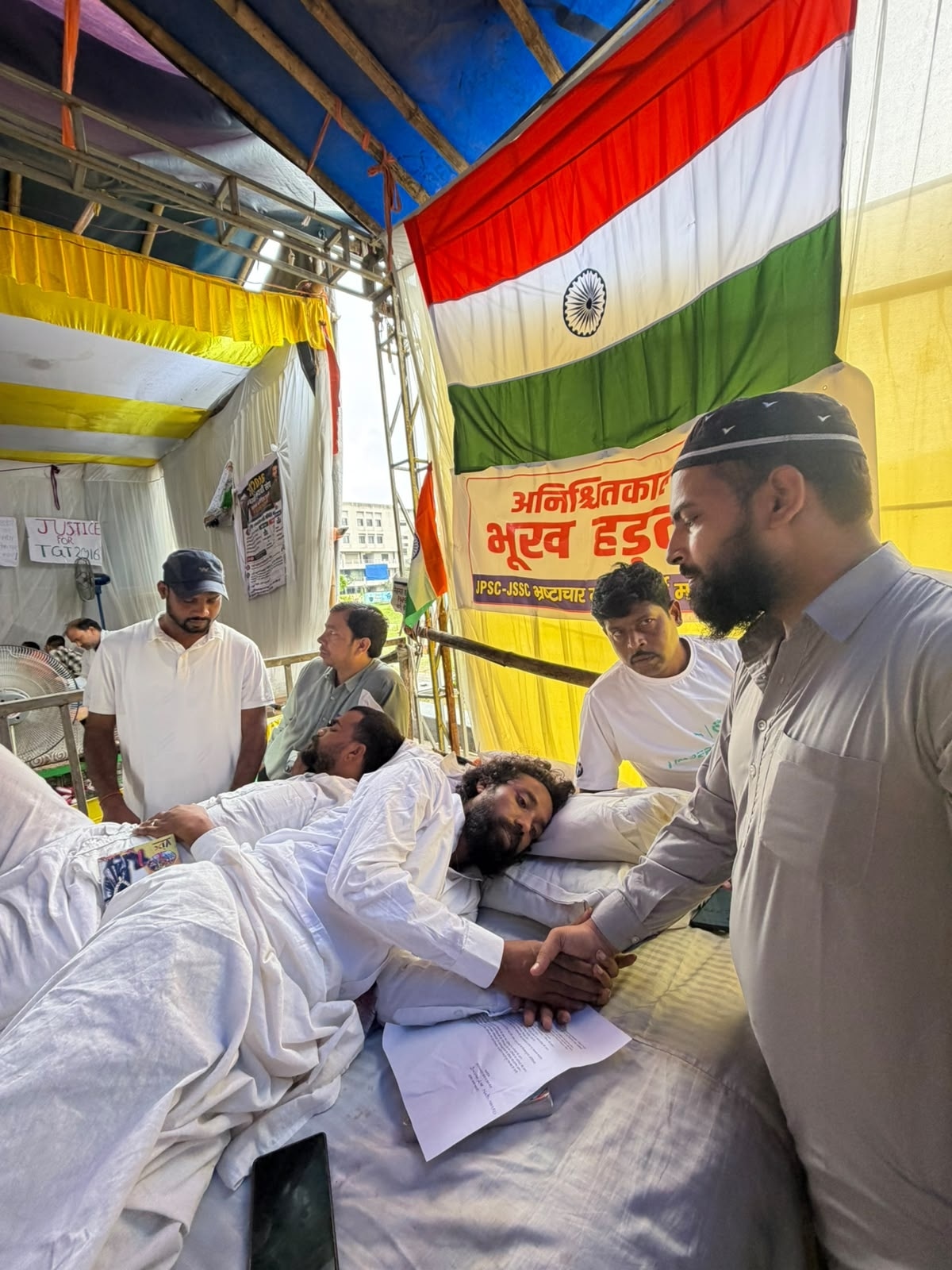 Muhammad Junaid in Ranchi protest