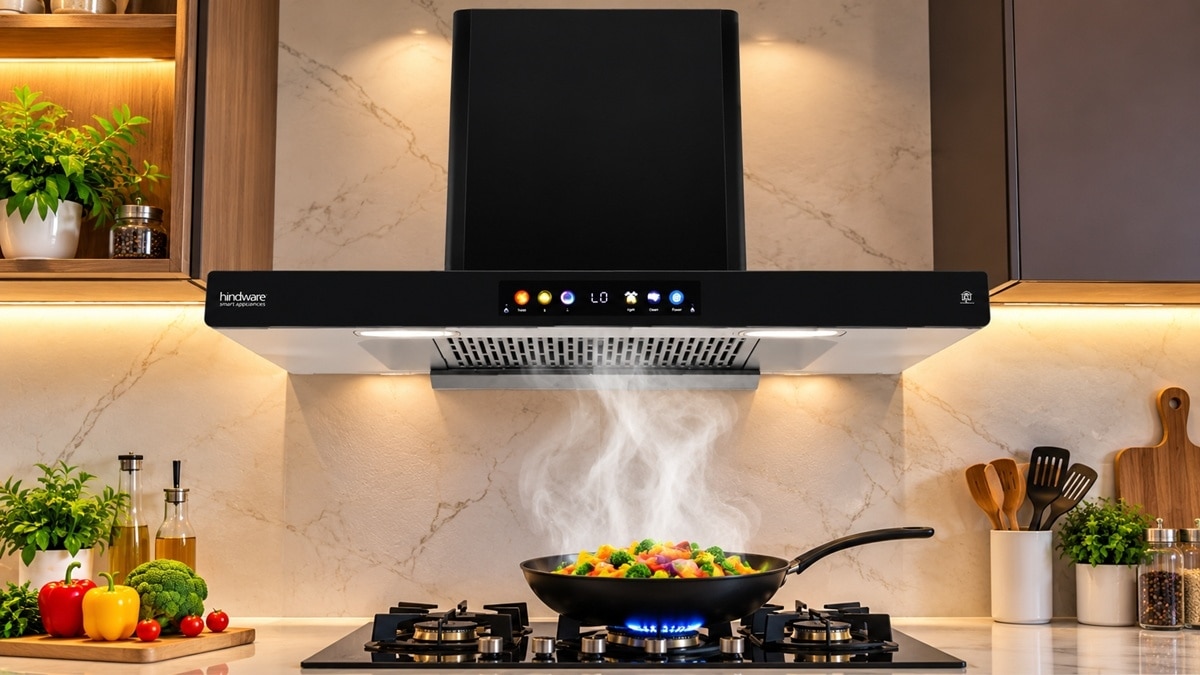 Hindware Enrica BLDC Kitchen में डिजिटल डिस्प्ले दिया है. (Photo: ITG)