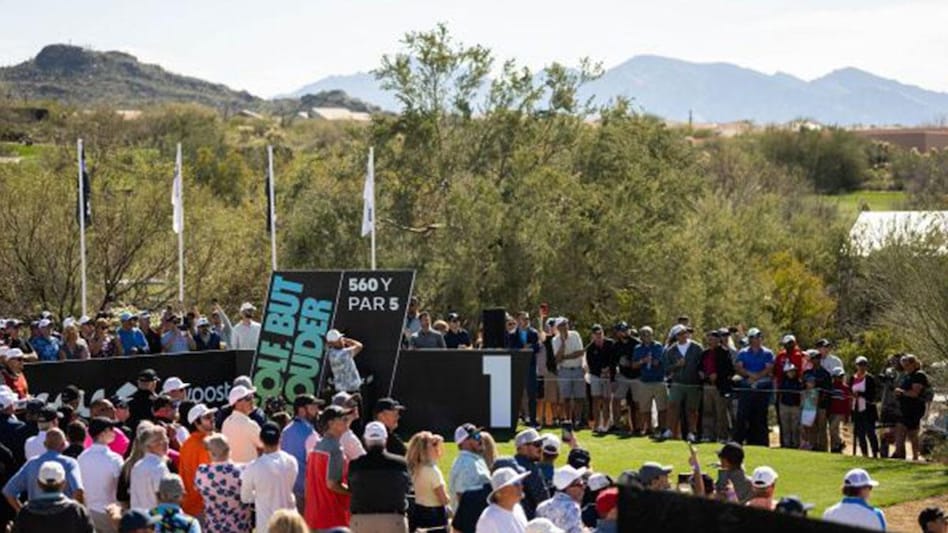 Big crowds turned out for the season’s second LIV Golf League event, at Tucson, Arizona, over the weekend. Image courtesy Twitter. Big crowds turned out for the season’s second LIV Golf League event, at Tucson, Arizona, over the weekend. Image courtesy Twitter.
