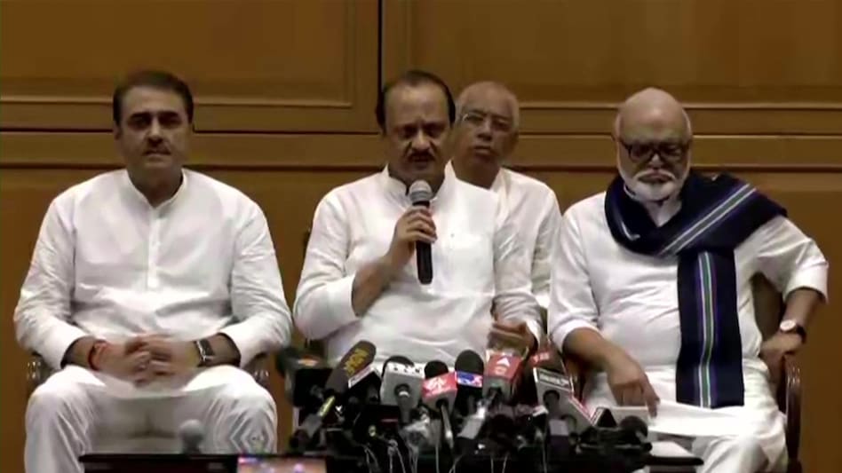 Ajit Pawar said there will be a discussion on the portfolios later. Ajit Pawar said there will be a discussion on the portfolios later.