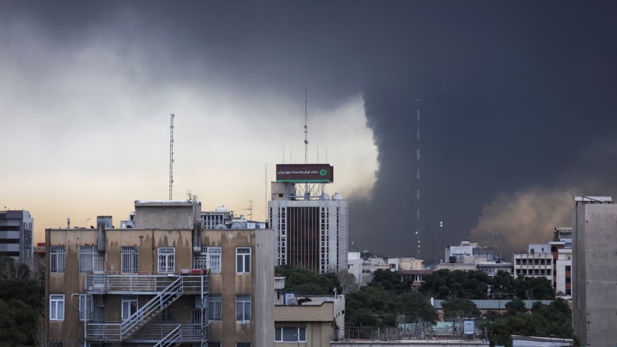 Smoke rises following an explosion in Tehran on 8 March 2026. (Photo: Reuters)
