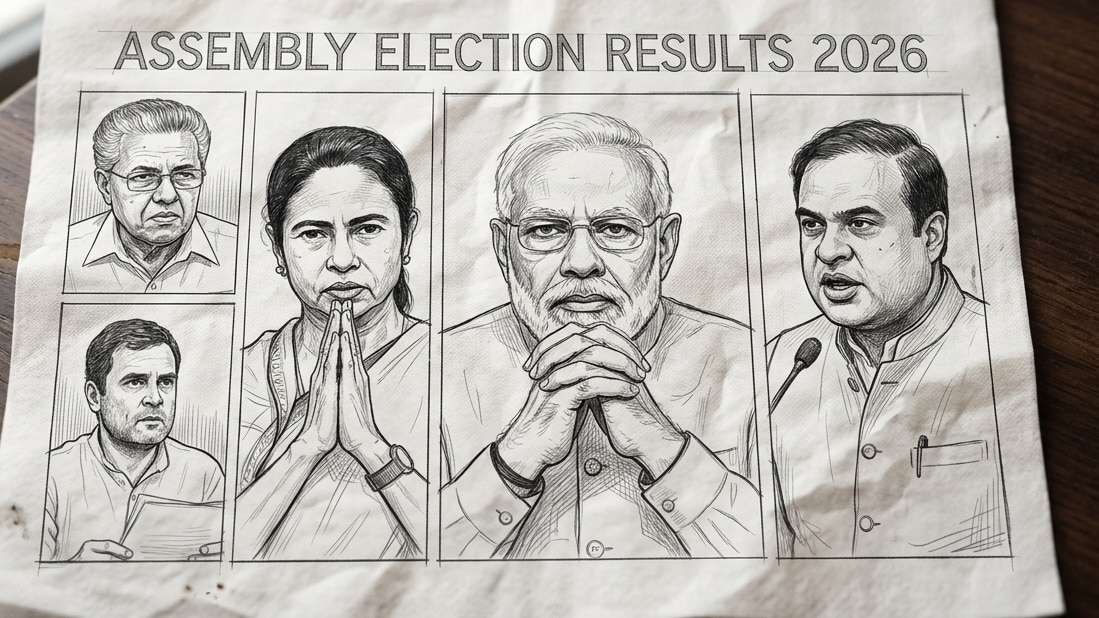 Election Result LIVE 2026: The outcomes will determine the next governments in the 4 states and one union territory, with implications for national political equations ahead of future elections.