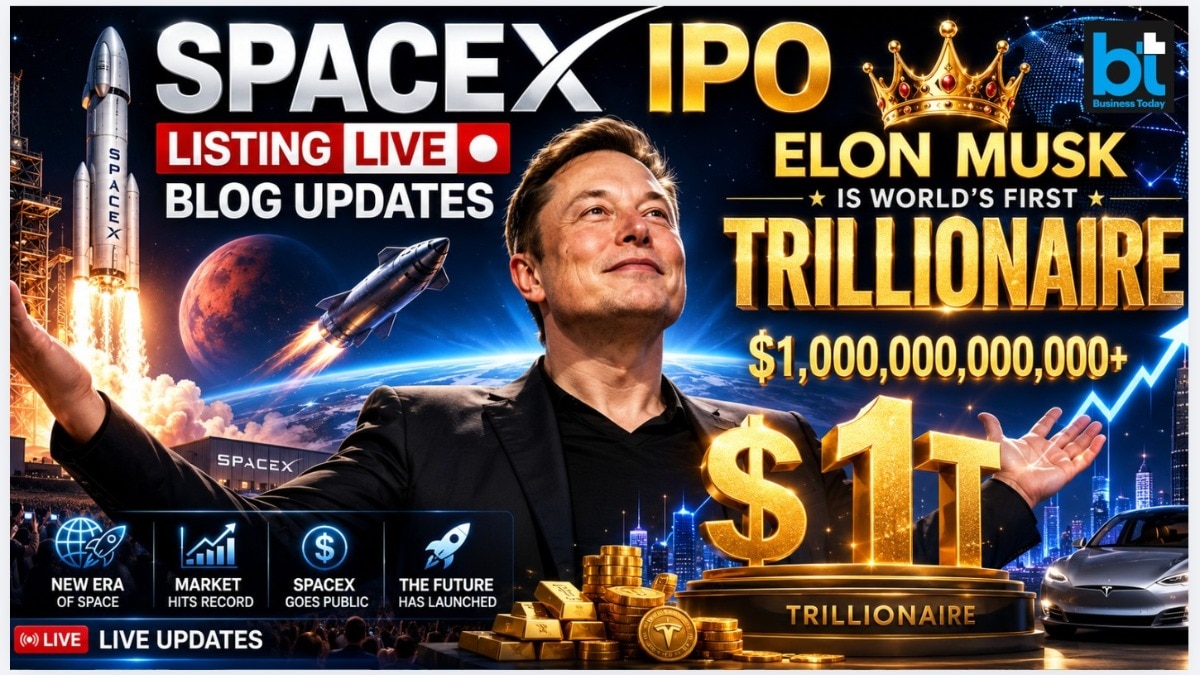 LIVE: SpaceX IPO listing date and time in India, share price, valuation, subscription status; Elon Musk 1st trillionaire!