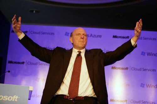 Microsoft CEO addresses media