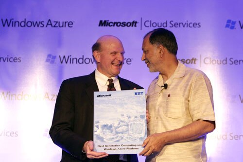 Microsoft CEO addresses media