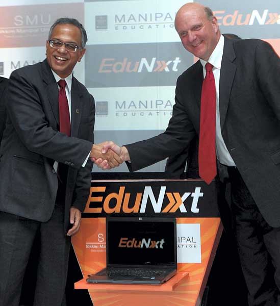 Microsoft's CEO Steve Ballmer in India