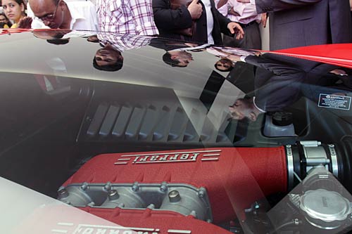 Ferrari drives into India