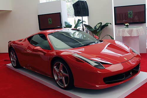 Ferrari drives into India