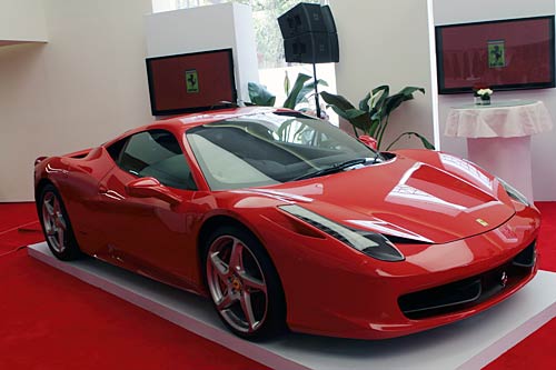 Ferrari drives into India