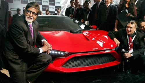 B-town stars sizzle at Auto Expo 2012