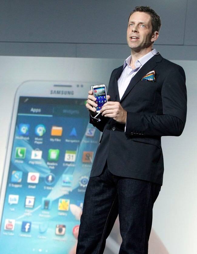 Samsung Galaxy Note 2 from close quarters