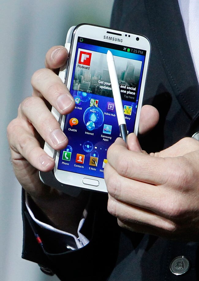 Samsung Galaxy Note 2 from close quarters