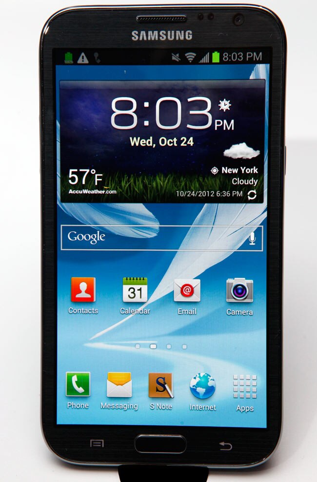 Samsung Galaxy Note 2 from close quarters