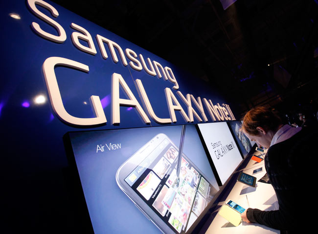 Samsung Galaxy Note 2 from close quarters