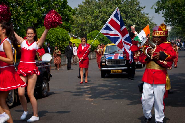 Branson re-launches Virgin's Mumbai-London flights in style