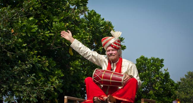 Branson re-launches Virgin's Mumbai-London flights in style