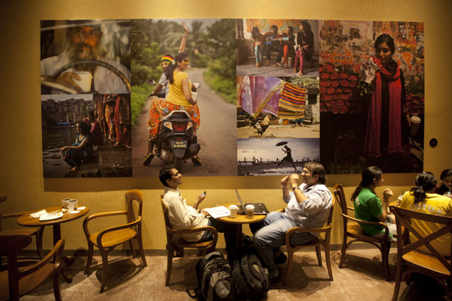 Queuing up for coffee @ Starbucks, Mumbai