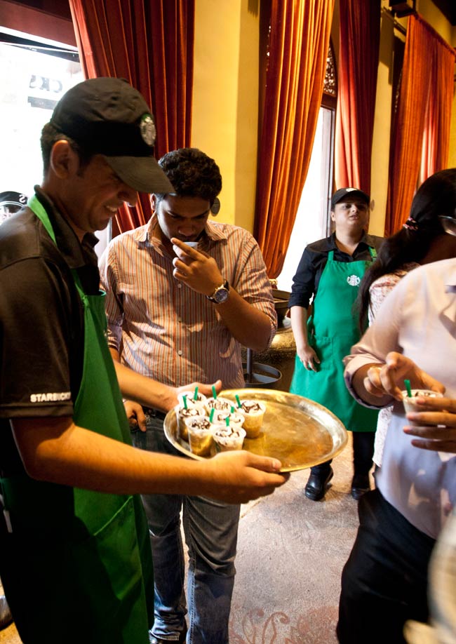 Queuing up for coffee @ Starbucks, Mumbai