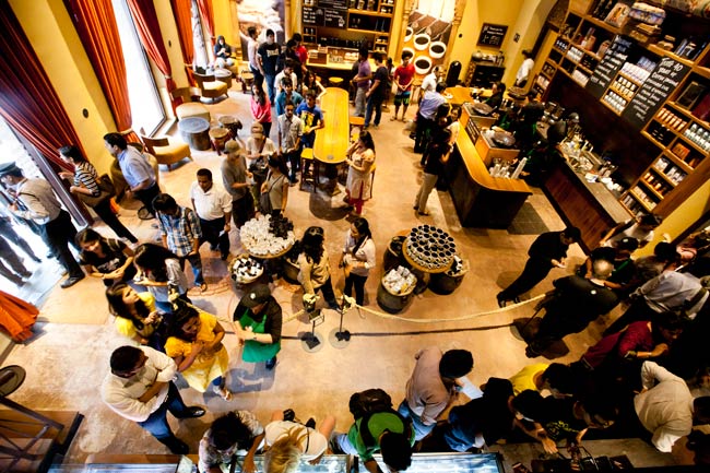 Queuing up for coffee @ Starbucks, Mumbai