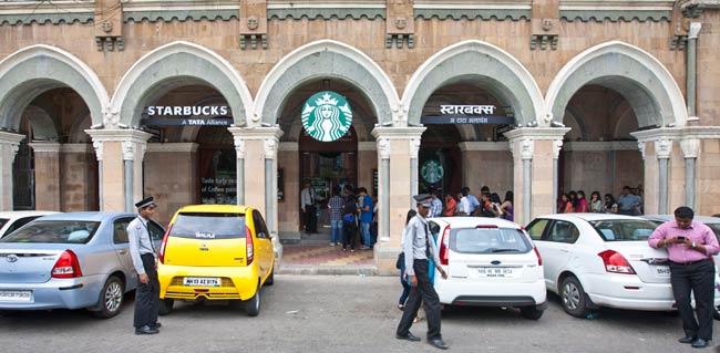 Queuing up for coffee @ Starbucks, Mumbai