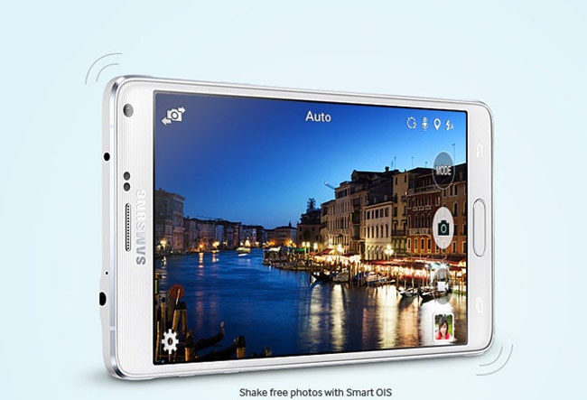 The sleek and stylish Samsung Galaxy Note 4