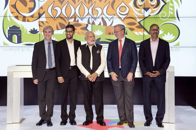 PM Narendra Modi's tour of Google campus in Silicon Valley
