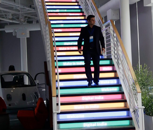 PM Narendra Modi's tour of Google campus in Silicon Valley