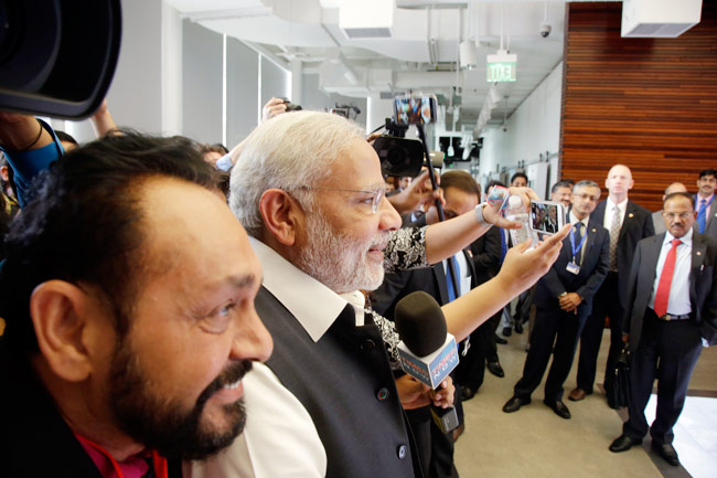 PM Narendra Modi's tour of Google campus in Silicon Valley