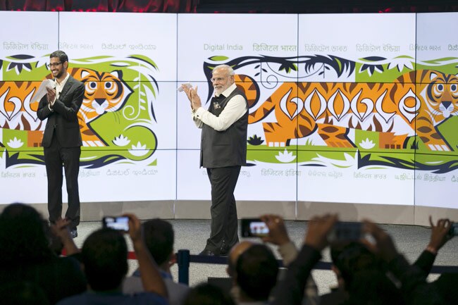 PM Narendra Modi's tour of Google campus in Silicon Valley