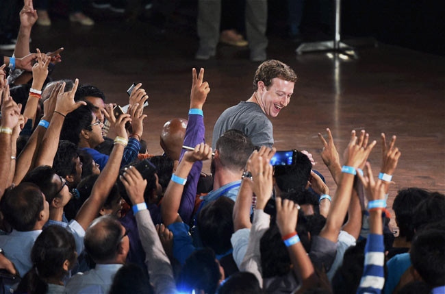 When Facebook CEO Mark Zuckerberg visited India