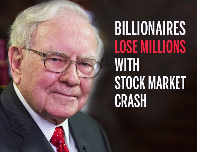Billionaires lose millions with stock market crash 